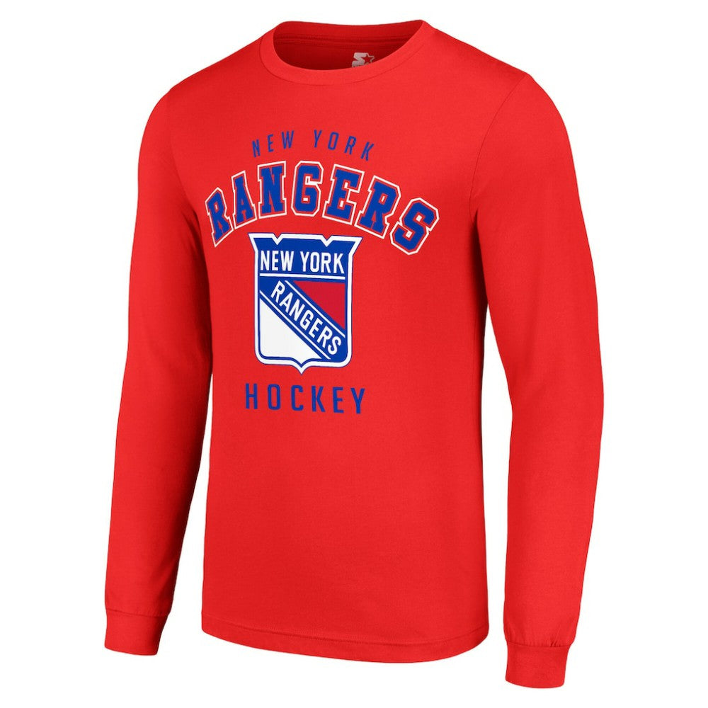 New York Rangers Starter Logo Long Sleeve T-Shirt - Red T-shirts