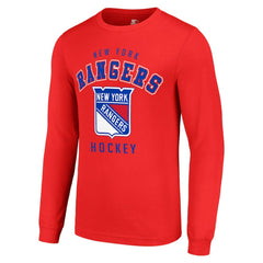 New York Rangers Starter Logo Long Sleeve T-Shirt - Red T-shirts