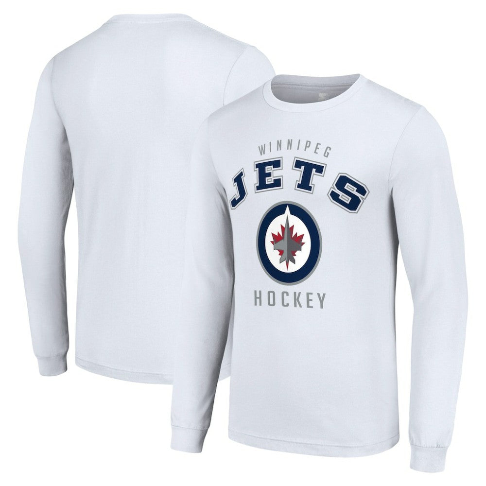 Winnipeg Jets Starter Logo Long Sleeve T-Shirt - White T-shirts