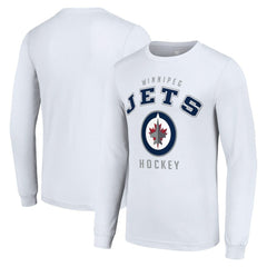 Winnipeg Jets Starter Logo Long Sleeve T-Shirt - White T-shirts