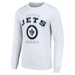 Winnipeg Jets Starter Logo Long Sleeve T-Shirt - White T-shirts