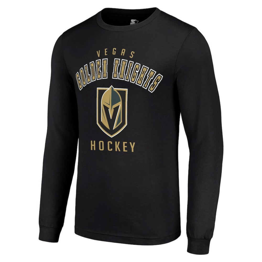 Vegas Golden Knights Starter Logo Long Sleeve T-Shirt - Black T-shirts