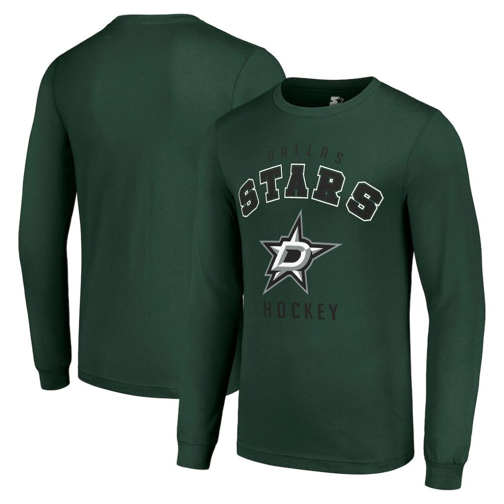 Dallas Stars Starter Logo Long Sleeve T-Shirt - Military Green T-shirts