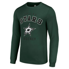 Dallas Stars Starter Logo Long Sleeve T-Shirt - Military Green T-shirts