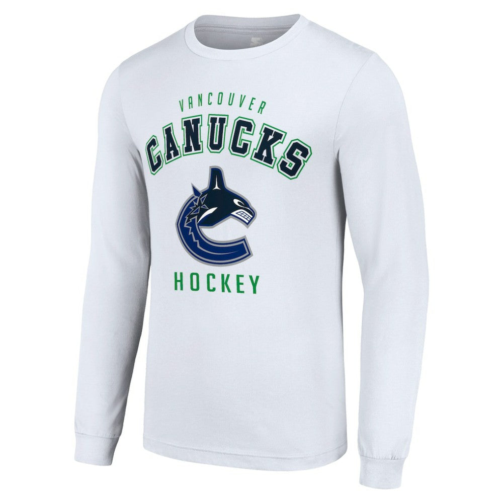 Vancouver Canucks Starter Logo Long Sleeve T-Shirt - White T-shirts