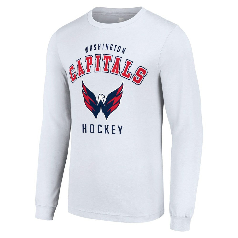 Washington Capitals Starter Logo Long Sleeve T-Shirt - White T-shirts