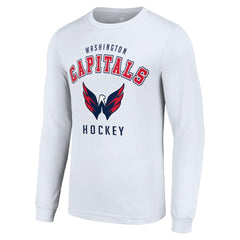 Washington Capitals Starter Logo Long Sleeve T-Shirt - White T-shirts