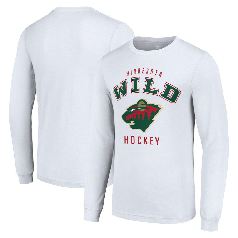 Minnesota Wild Starter Logo Long Sleeve T-Shirt - White T-shirts