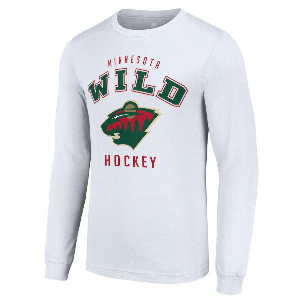 Minnesota Wild Starter Logo Long Sleeve T-Shirt - White T-shirts