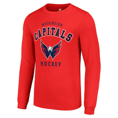 Washington Capitals Starter Logo Long Sleeve T-Shirt - Red T-shirts