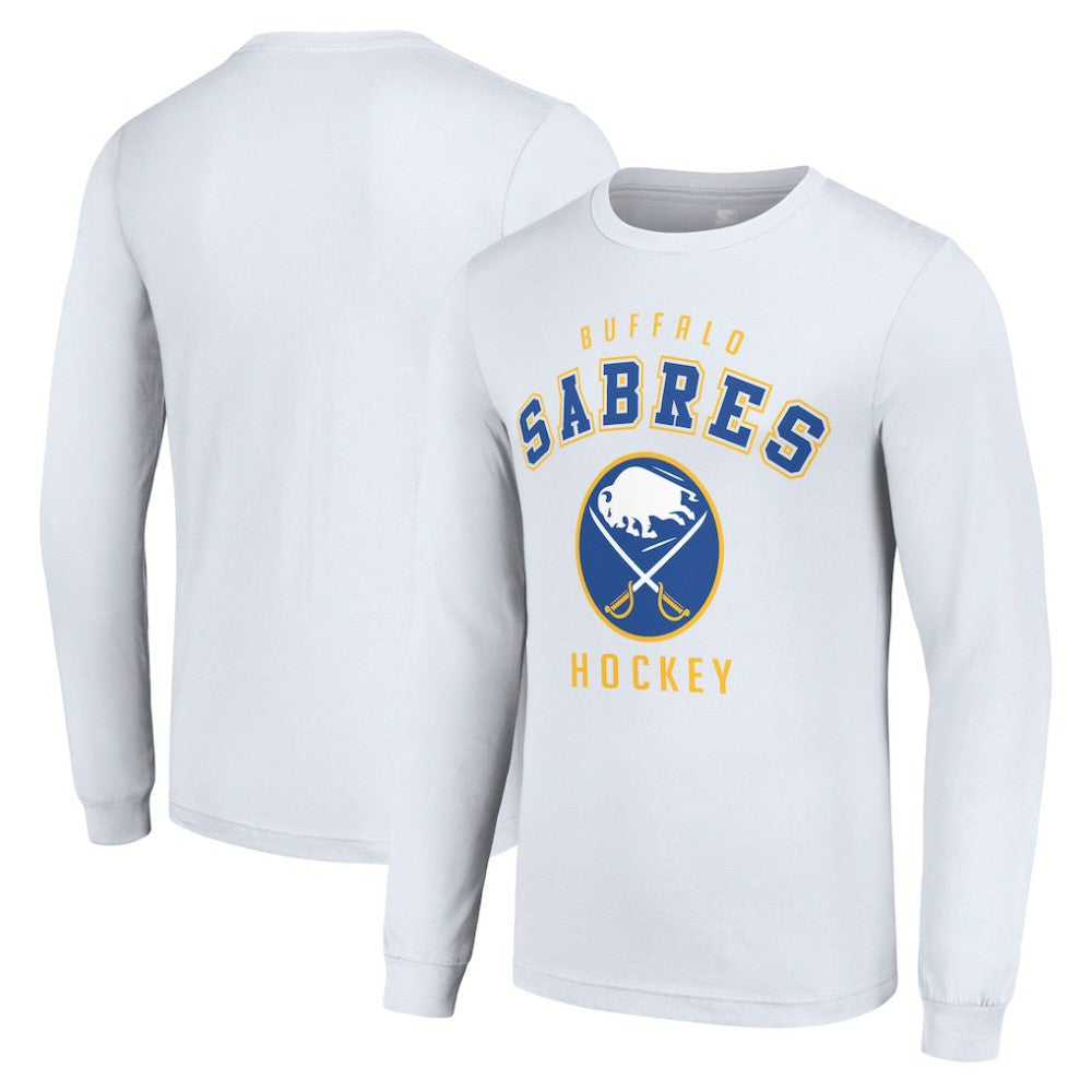 Buffalo Sabres Starter Logo Long Sleeve T-Shirt - White T-shirts