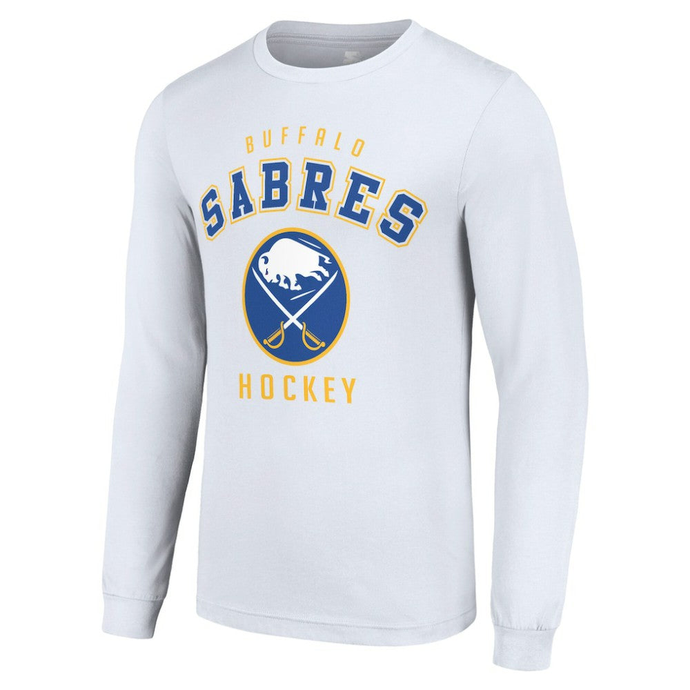 Buffalo Sabres Starter Logo Long Sleeve T-Shirt - White T-shirts