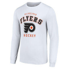 Philadelphia Flyers Starter Logo Long Sleeve T-Shirt - White T-shirts