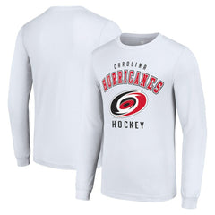 Carolina Hurricanes Starter Logo Long Sleeve T-Shirt - White T-shirts