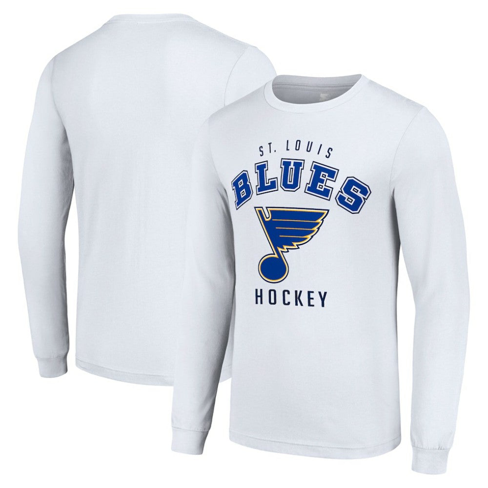 St. Louis Blues Starter Logo Long Sleeve T-Shirt - White T-shirts