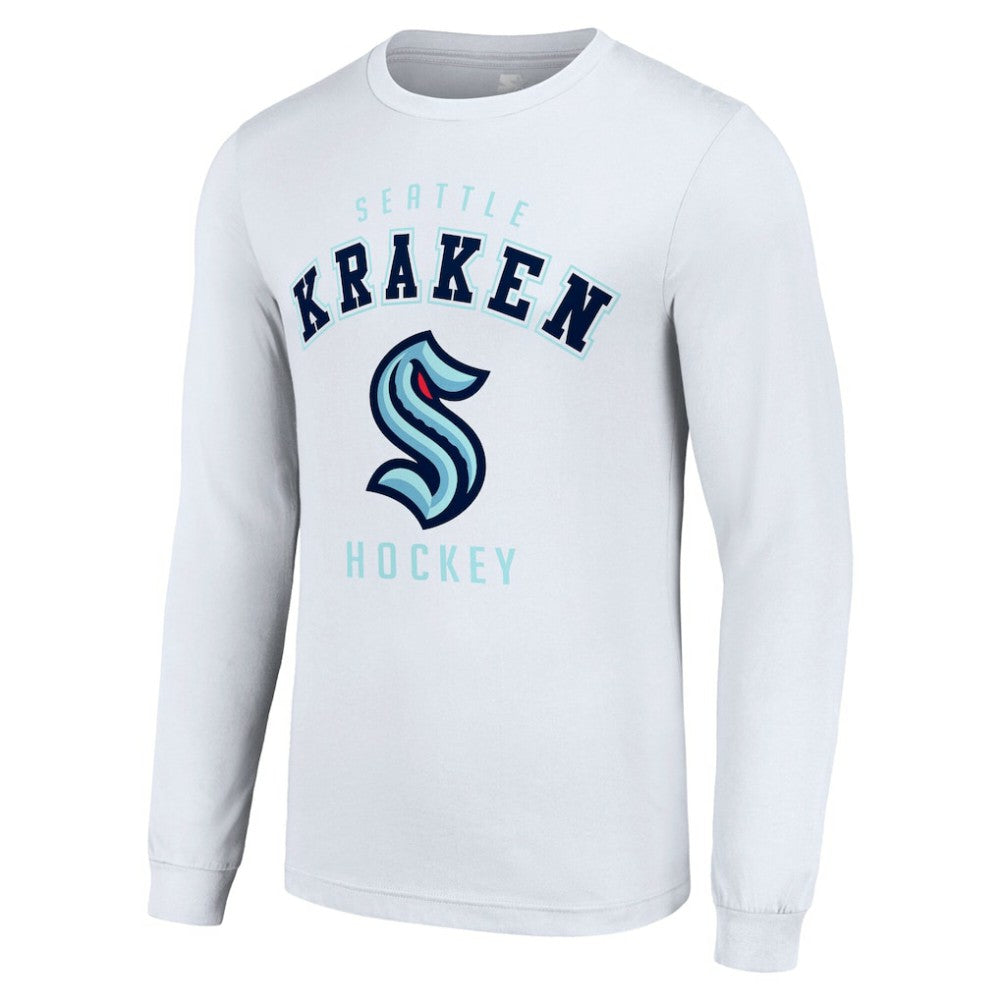 Seattle Kraken Starter Logo Long Sleeve T-Shirt - White T-shirts