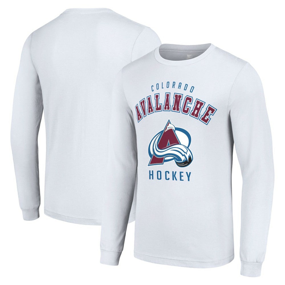 Colorado Avalanche Starter Logo Long Sleeve T-Shirt - White T-shirts