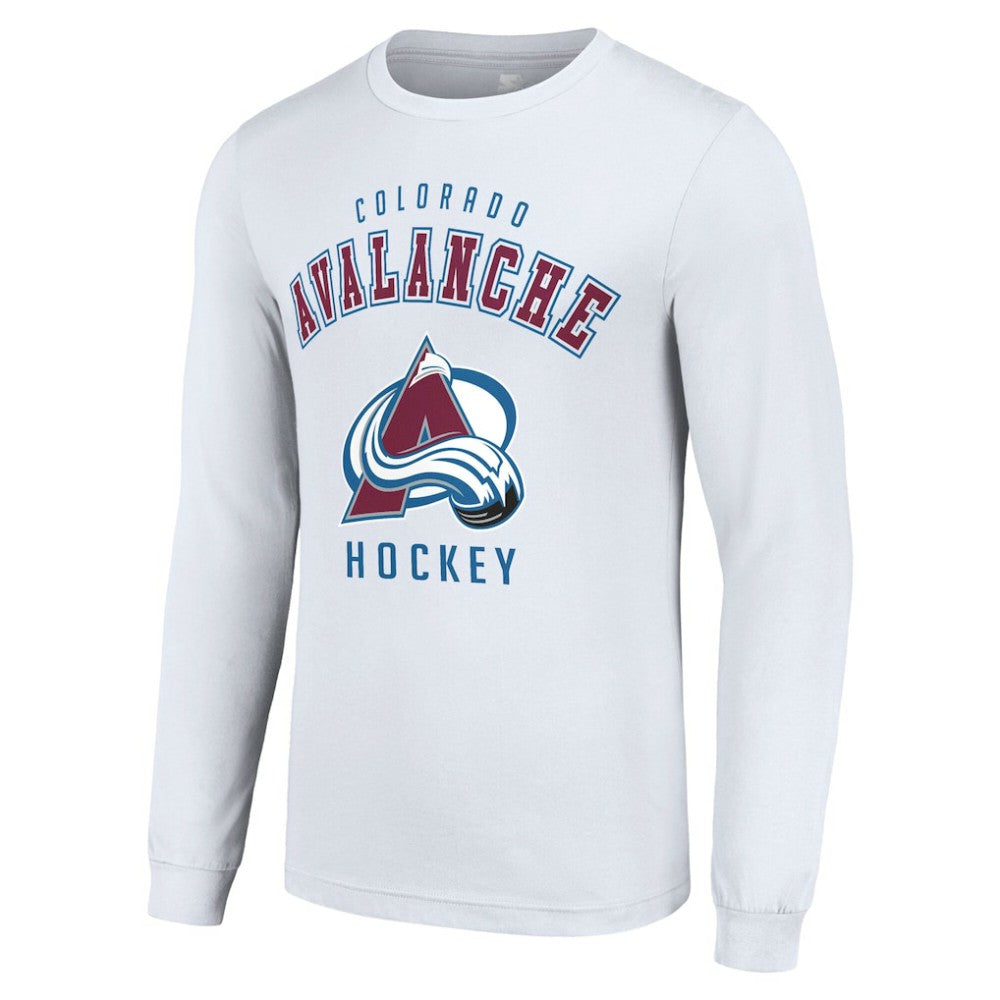 Colorado Avalanche Starter Logo Long Sleeve T-Shirt - White T-shirts