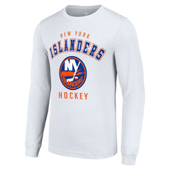 New York Islanders Starter Logo Long Sleeve T-Shirt - White T-shirts