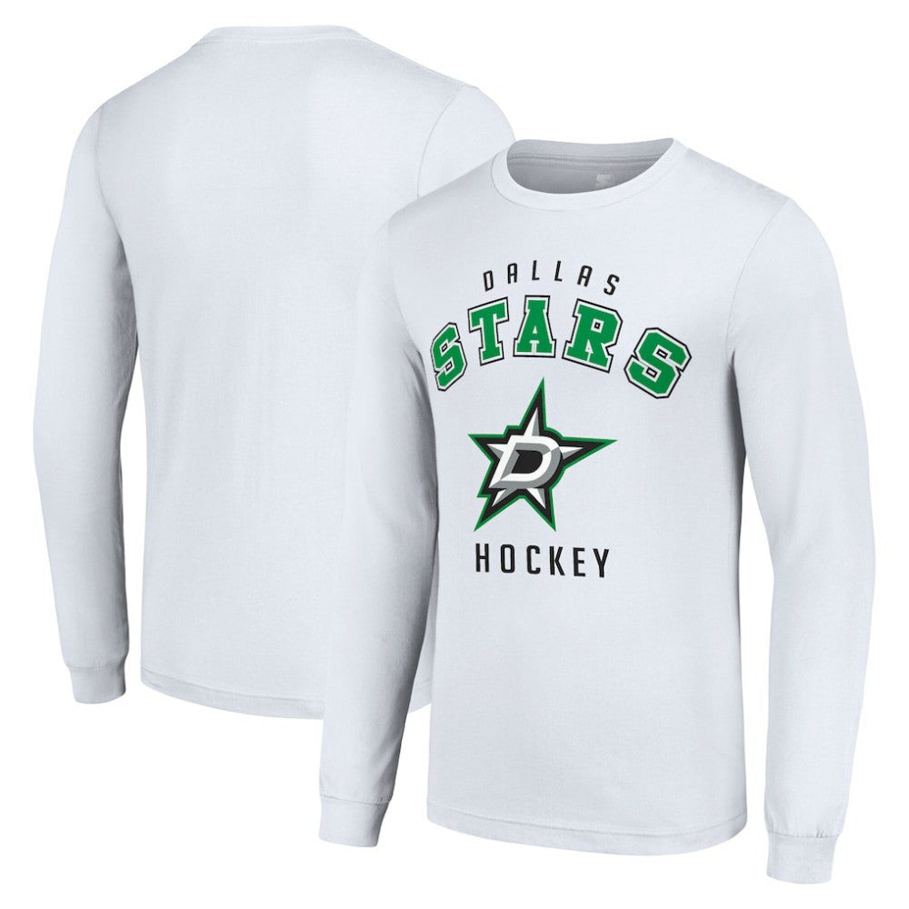 Dallas Stars Starter Logo Long Sleeve T-Shirt - White T-shirts