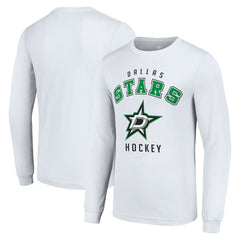 Dallas Stars Starter Logo Long Sleeve T-Shirt - White T-shirts
