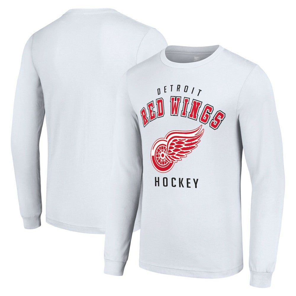Detroit Red Wings Starter Logo Long Sleeve T-Shirt - White T-shirts