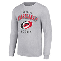 Carolina Hurricanes Starter Logo Long Sleeve T-Shirt - Heather Gray T-shirts