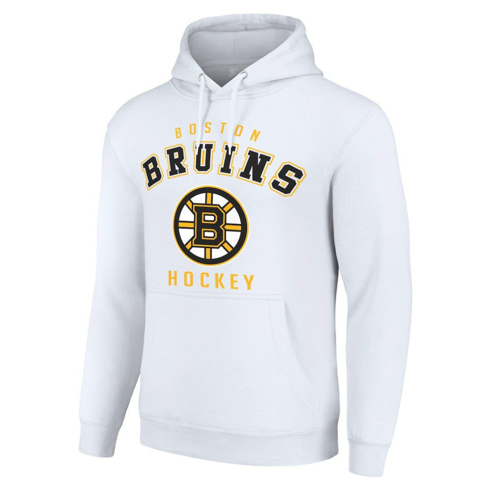 Boston Bruins Starter Logo Pullover Hoodie - White Hoodies