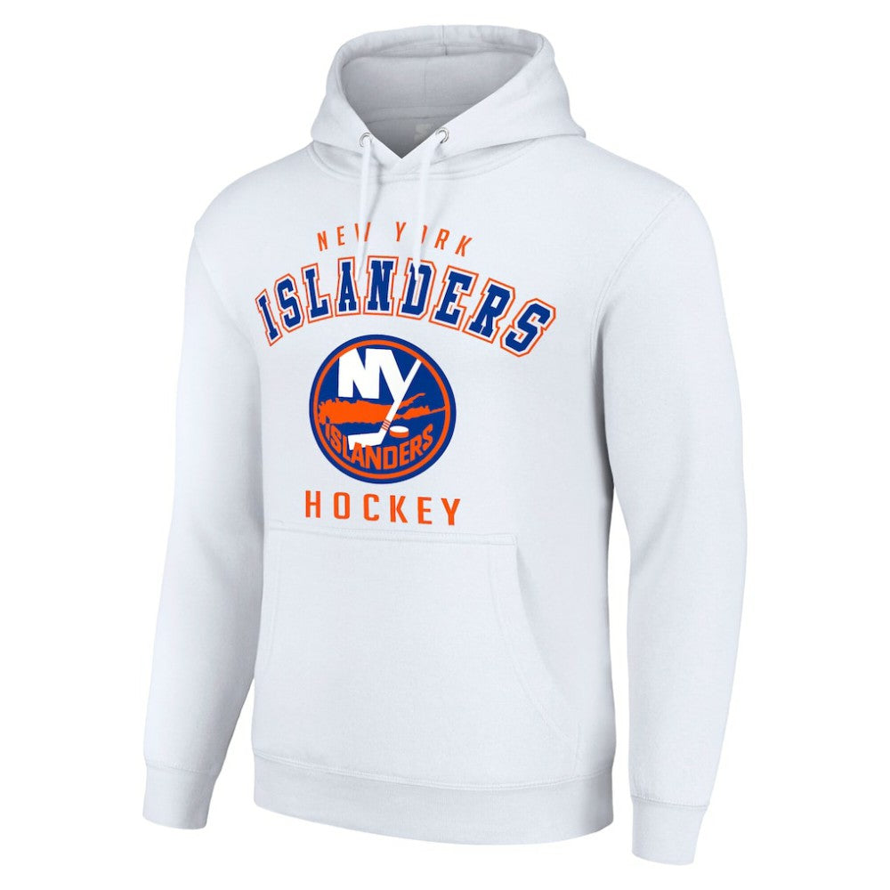New York Islanders Starter Logo Pullover Hoodie - White Hoodies
