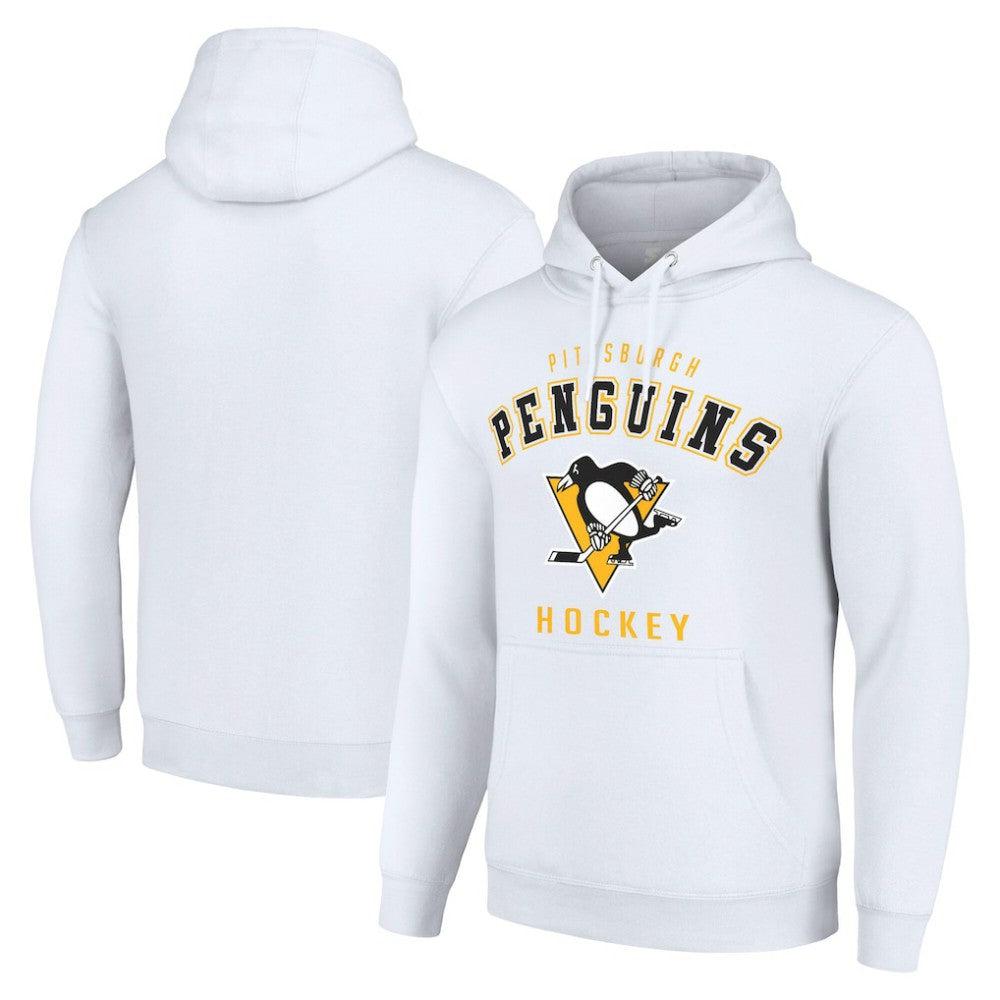 Pittsburgh Penguins Starter Logo Pullover Hoodie - White Hoodies