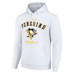 Pittsburgh Penguins Starter Logo Pullover Hoodie - White Hoodies