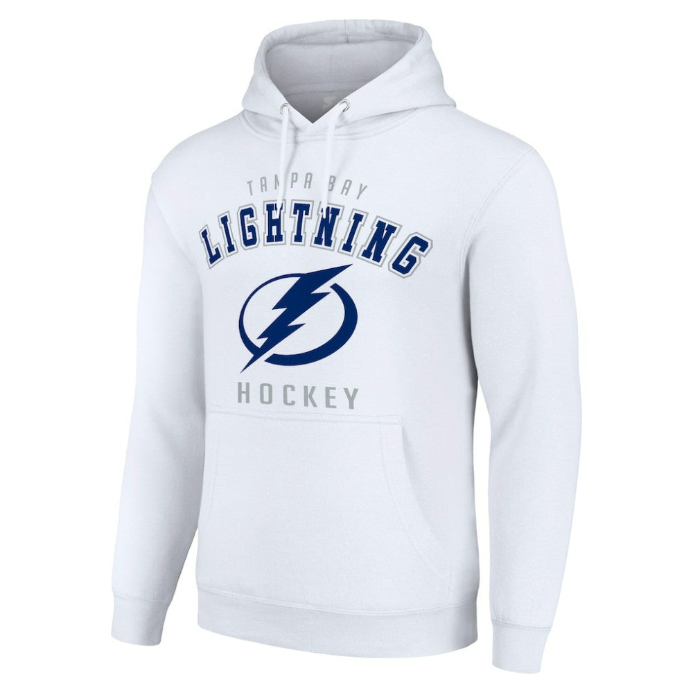Tampa Bay Lightning Starter Logo Pullover Hoodie - White Hoodies