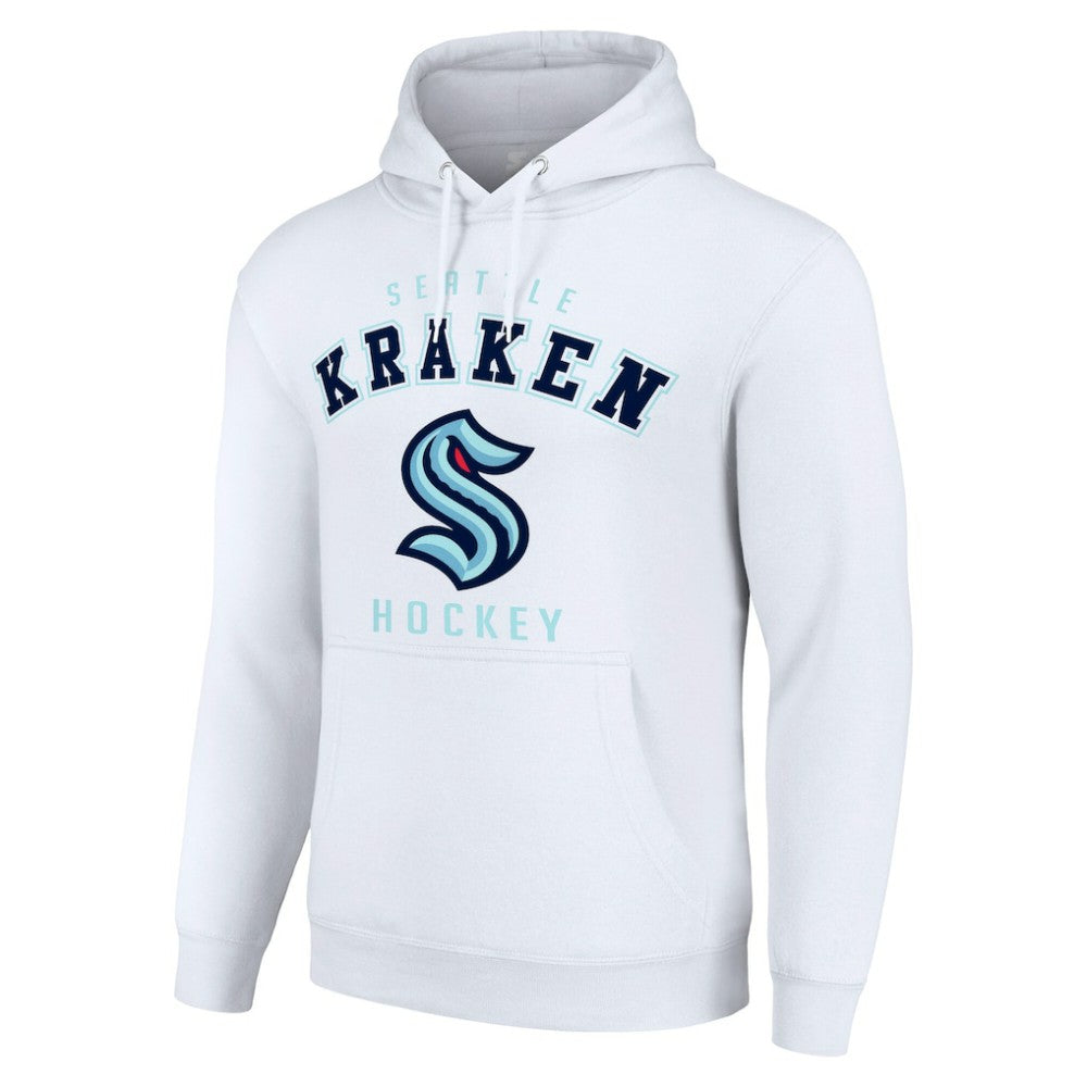 Seattle Kraken Starter Logo Pullover Hoodie - White Hoodies