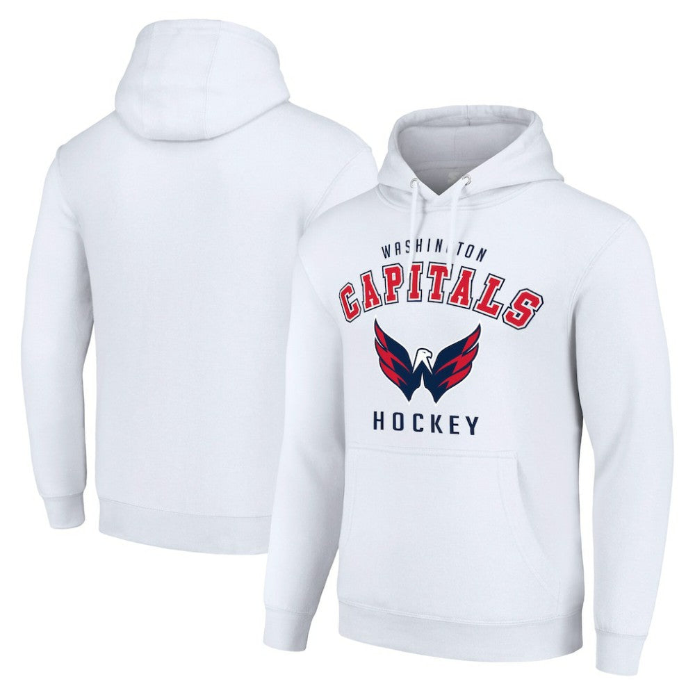 Washington Capitals Starter Logo Pullover Hoodie - White Hoodies