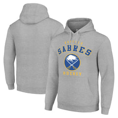 Buffalo Sabres Starter Logo Pullover Hoodie - Heather Gray Hoodies