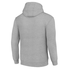Calgary Flames Starter Logo Pullover Hoodie - Heather Gray Hoodies