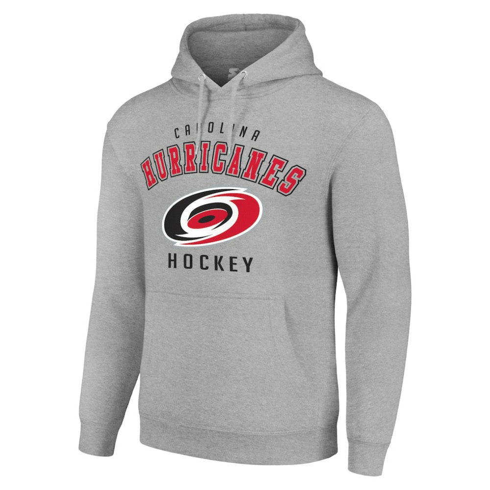 Carolina Hurricanes Starter Logo Pullover Hoodie - Heather Gray Hoodies