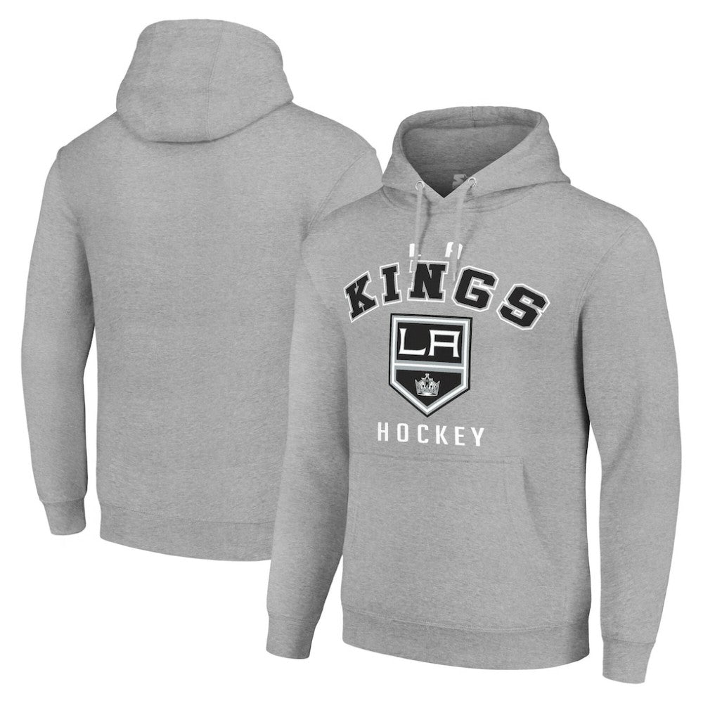 Los Angeles Kings Starter Logo Pullover Hoodie - Heather Gray Hoodies
