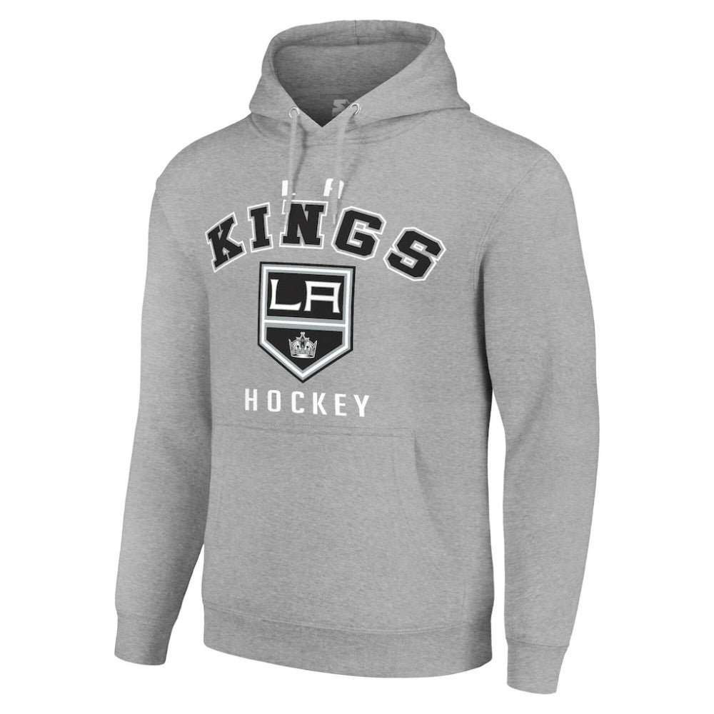 Los Angeles Kings Starter Logo Pullover Hoodie - Heather Gray Hoodies