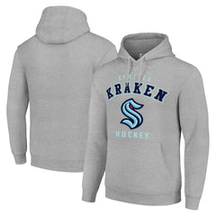 Seattle Kraken Starter Logo Pullover Hoodie - Heather Gray Hoodies