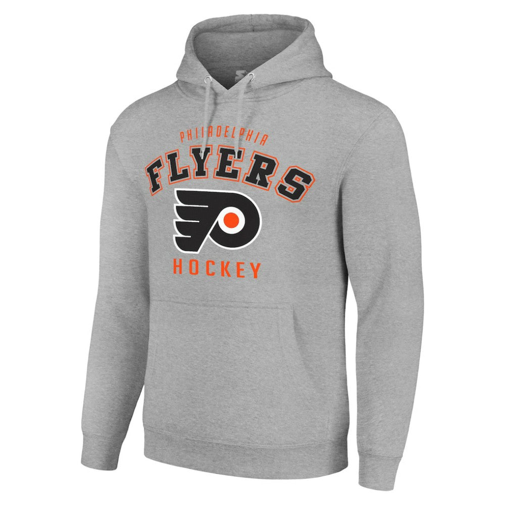 Philadelphia Flyers Starter Logo Pullover Hoodie - Heather Gray Hoodies