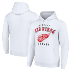 Detroit Red Wings Starter Logo Pullover Hoodie - White Hoodies
