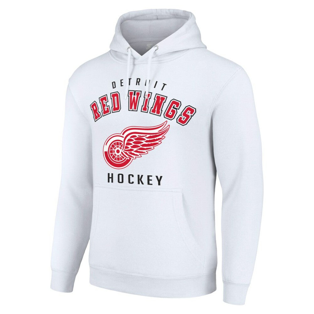 Detroit Red Wings Starter Logo Pullover Hoodie - White Hoodies