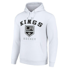 Los Angeles Kings Starter Logo Pullover Hoodie - White Hoodies