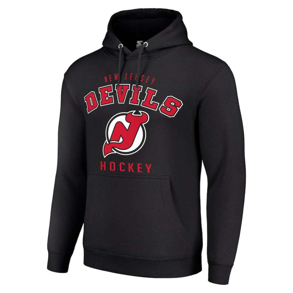 New Jersey Devils Starter Logo Pullover Hoodie - Black Jerseys