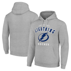Tampa Bay Lightning Starter Logo Pullover Hoodie - Heather Gray Hoodies