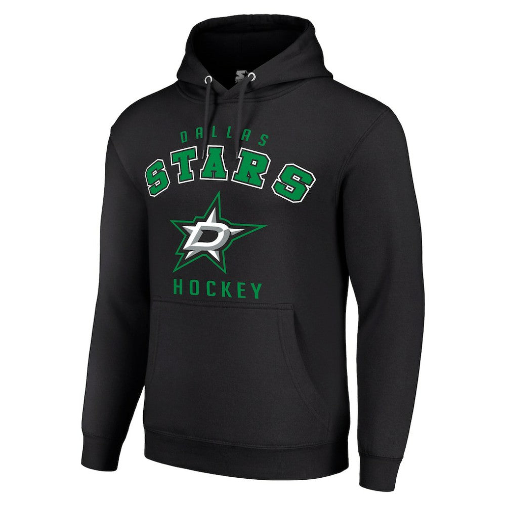 Dallas Stars Starter Logo Pullover Hoodie - Black Hoodies