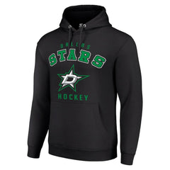 Dallas Stars Starter Logo Pullover Hoodie - Black Hoodies