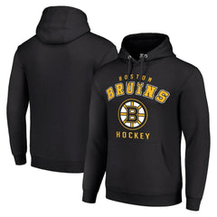 Boston Bruins Starter Logo Pullover Hoodie - Black Hoodies