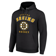 Boston Bruins Starter Logo Pullover Hoodie - Black Hoodies